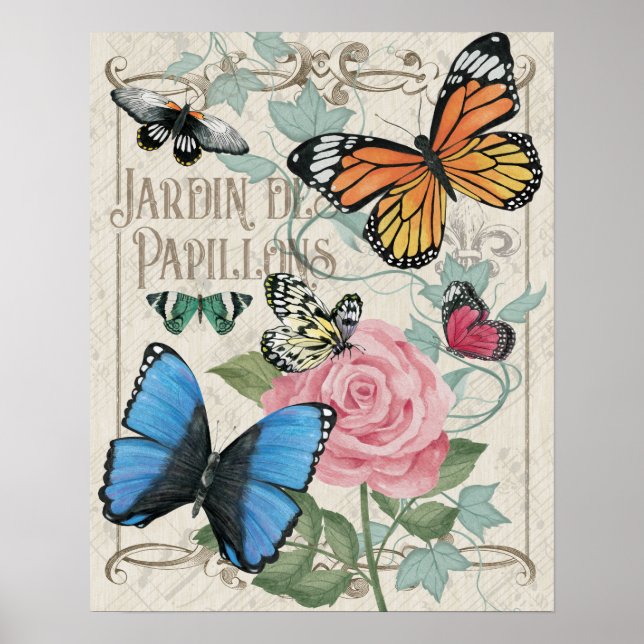 Butterfly Botanical Garden, Garden des Papillons Poster (Front)