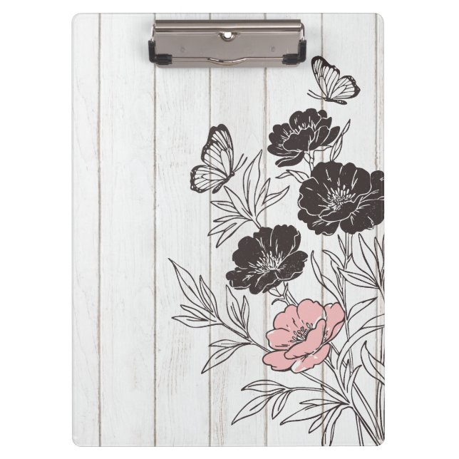 Butterfly Bouquet Clipboard (Front)