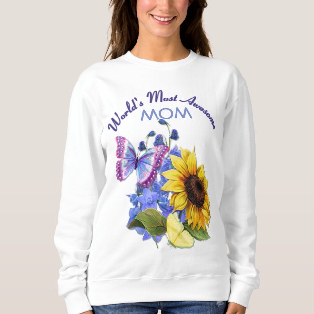 Butterfly Bouquet for Mum Sweatshirt (Front)