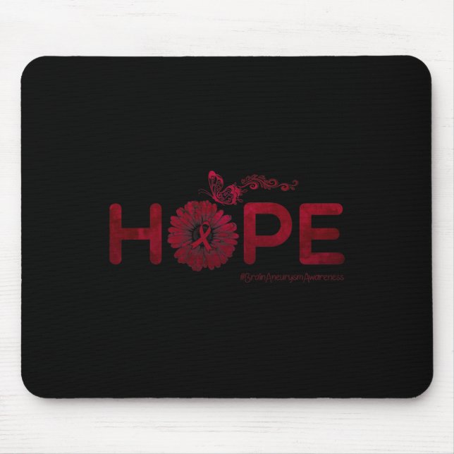 Butterfly Brain Aneurysm Awareness Gifts  Mouse Mat (Front)