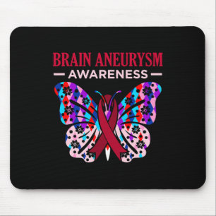 Butterfly Brain Aneurysm Awareness Month Support G Mouse Mat