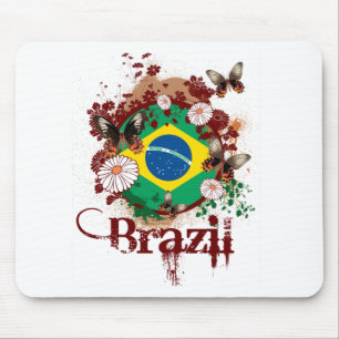 Butterfly Brazil Mouse Mat