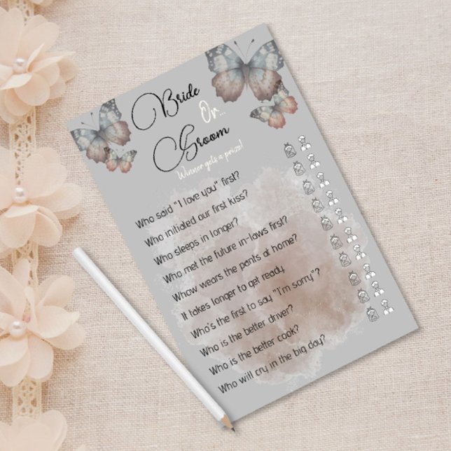 Butterfly Bridal Shower | Bride or Groom Game (Creator Uploaded)