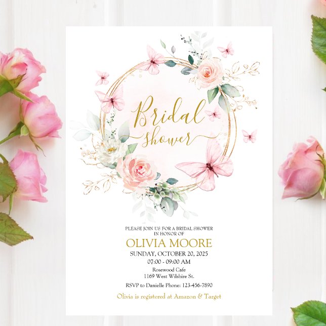 Butterfly Bridal Shower invitation (Creator Uploaded)