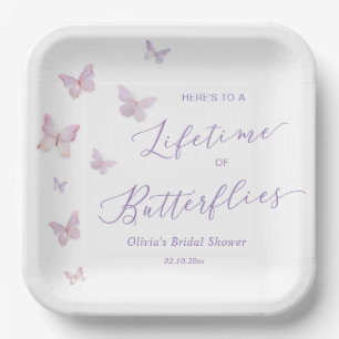 Butterfly Bridal Shower  Paper Plate