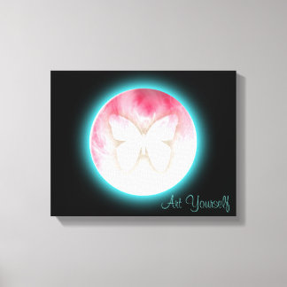 Butterfly Bubbles Canvas Print