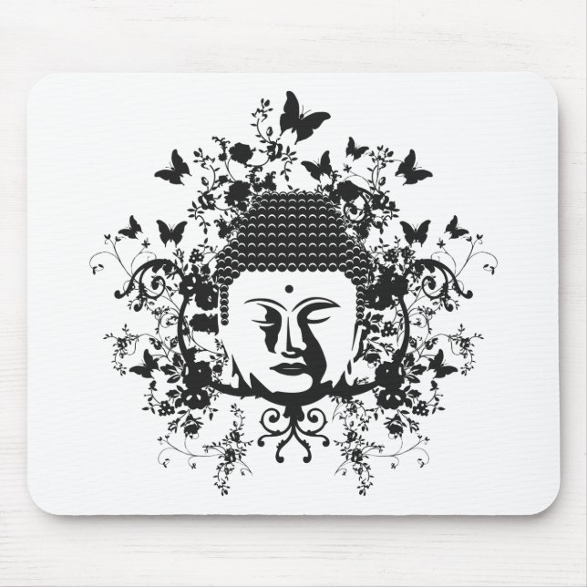 Butterfly Buddha Mouse Mat (Front)