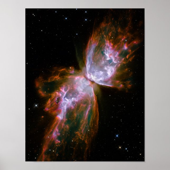 Butterfly / Bug Nebula (Hubble Telescope) Poster (Front)