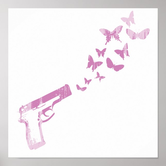 BUTTERFLY BULLETS (PINK) Faded.png Poster (Front)
