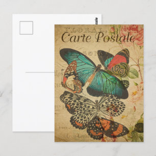 Butterfly Bunch Vintage Postcard