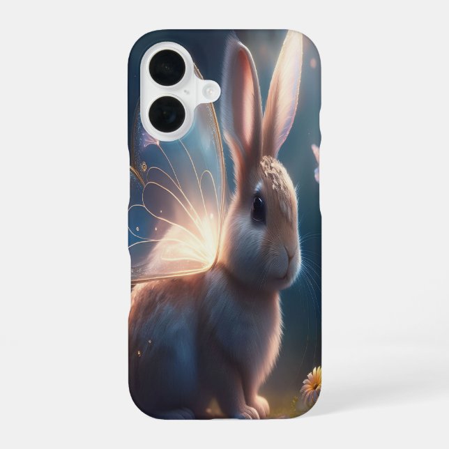 Butterfly Bunny iPhone 16 Case (Back)