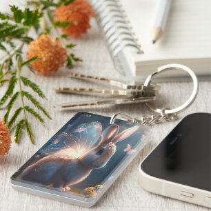 Butterfly Bunny Key Ring