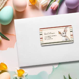 Butterfly Bunny Pastel Minimalist Easter  Label