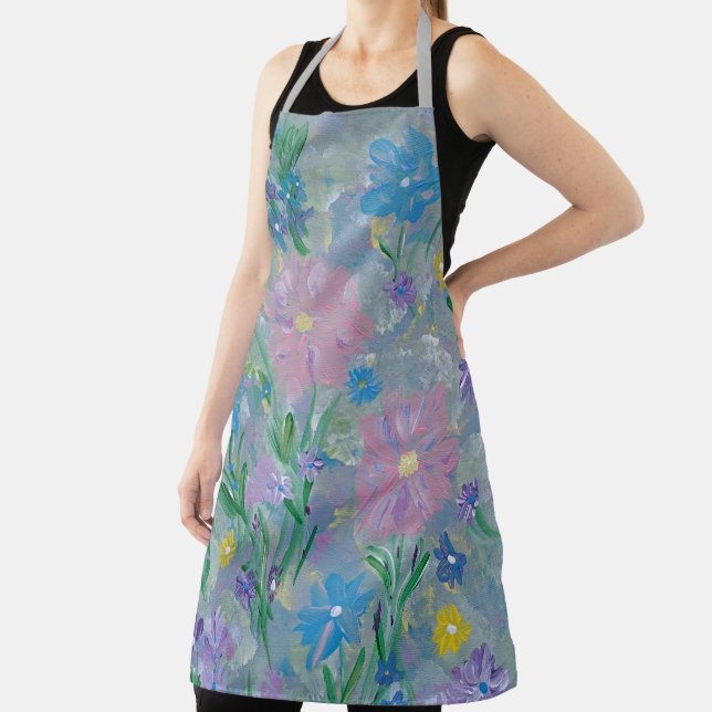 Butterfly Bush Floral Apron (Insitu)