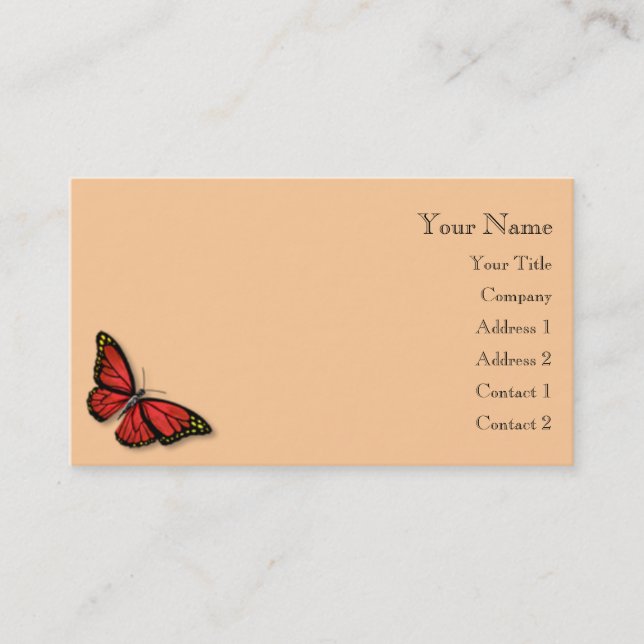 Butterfly Business Card (Front)