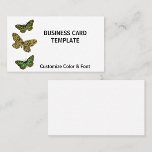 Butterfly Business Card Logo Template