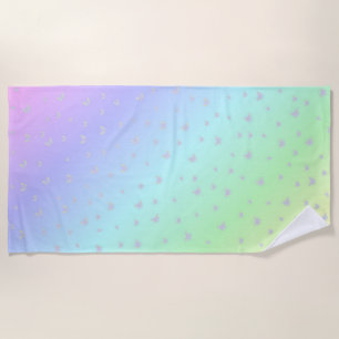 butterfly, butterflies, colourful, shiny, sparklin beach towel