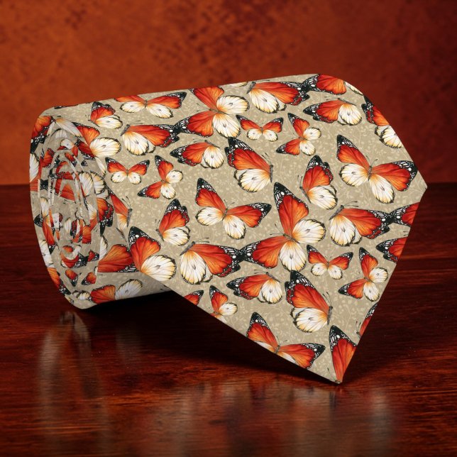 Butterfly Butterflies Pattern Custom Necktie (Creator Uploaded)