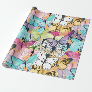Butterfly Butterflies Pattern Wrapping Paper