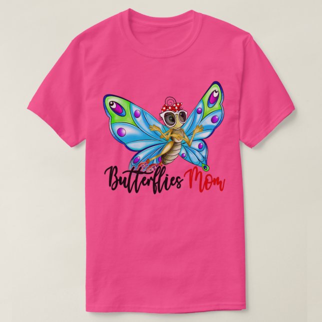 Butterfly Butterfly Mum Butterflies Bandanna Lover T-Shirt (Design Front)
