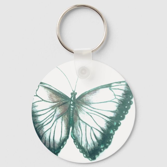 Butterfly Button Keychain (Front)