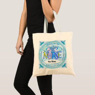 Butterfly caduceus nurse  tote bag
