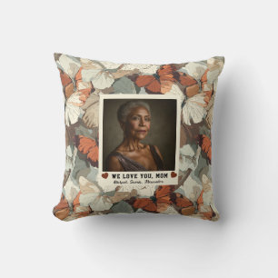 Butterfly Camo Best Dog Mum Cosy Home Floral Cushion