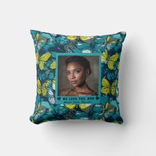 Butterfly Camo Cat Mum Farmhouse Decor Romantic Cushion