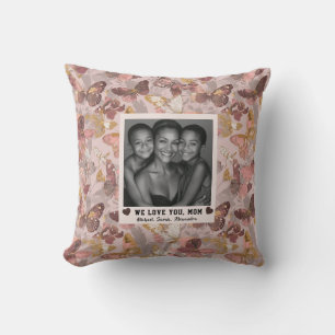 Butterfly Camo Cat Mum Interior Decor Victoria Cushion