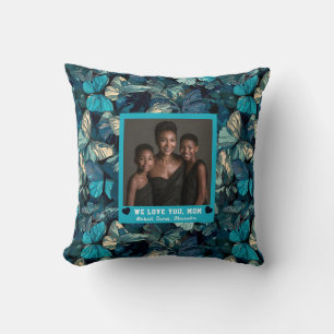 Butterfly Camo Mother To Be Coastal Decor Luxury Cushion