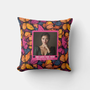 Butterfly Camo Motherhood Room Decor Hawaiian Cushion