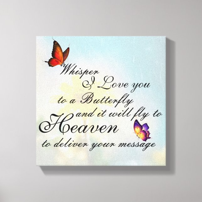 Butterfly Canvas Print (Front)