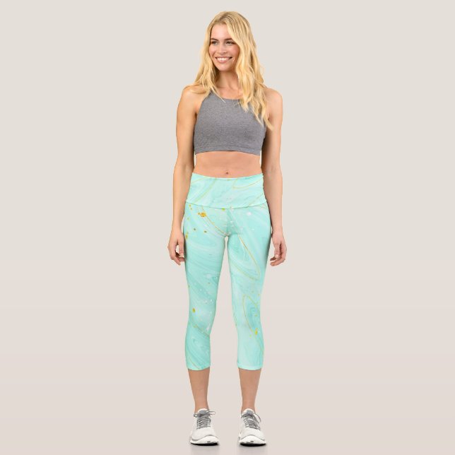 Butterfly Capri Leggings (Front)