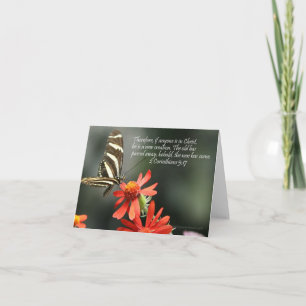 Butterfly Card with Bible Verse