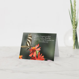 Butterfly Card with Bible Verse