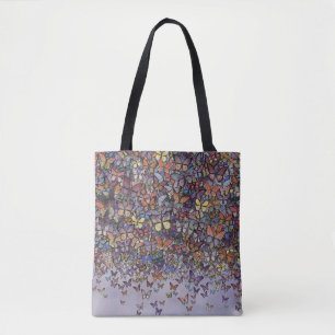 butterfly cascade poster tote bag