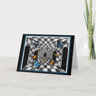 Butterfly Castle Stationery and Greeting Card