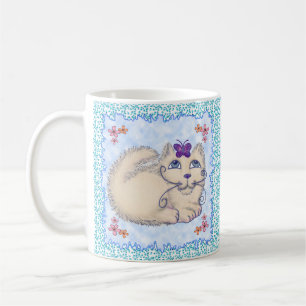 Butterfly Cat  mug