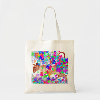 butterfly cat tote bag