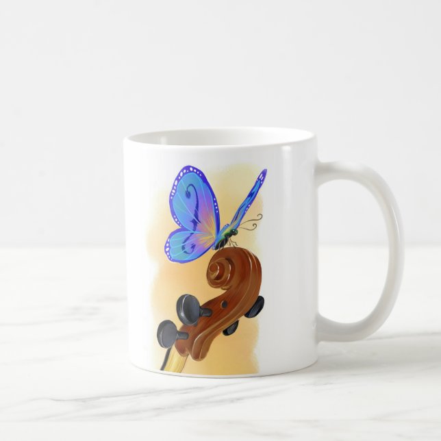 Butterfly Cello Mug (Right)