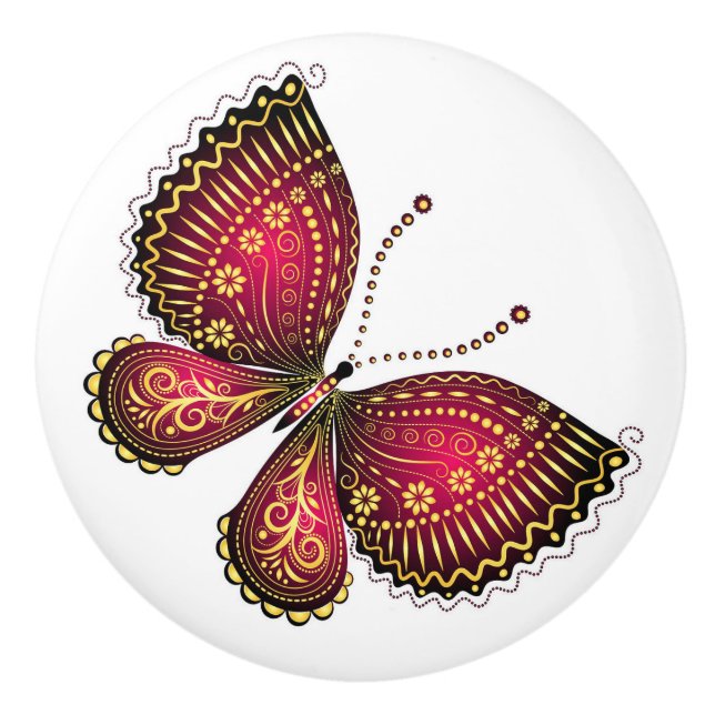 Butterfly Ceramic Knobs and Pulls (Front)
