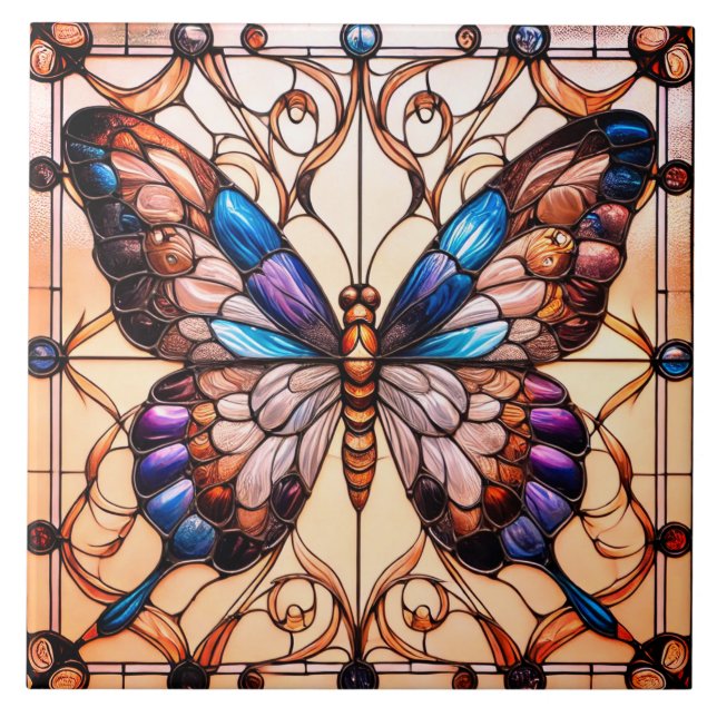 Butterfly Ceramic Tile (Front)