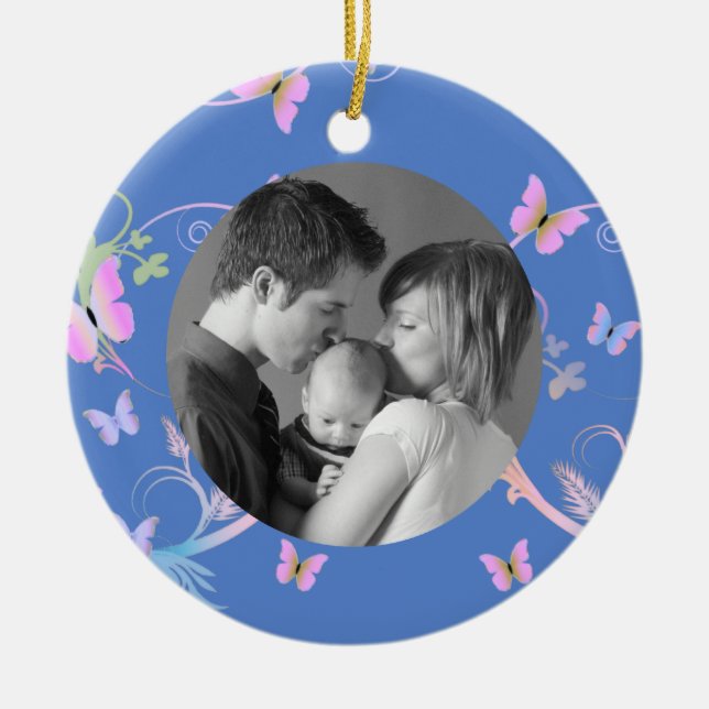 Butterfly Ceramic Tree Decoration (Front)