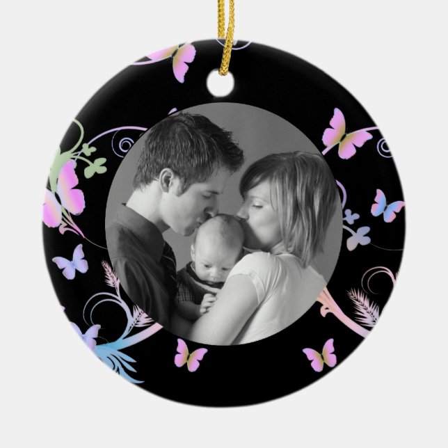 Butterfly Ceramic Tree Decoration (Front)