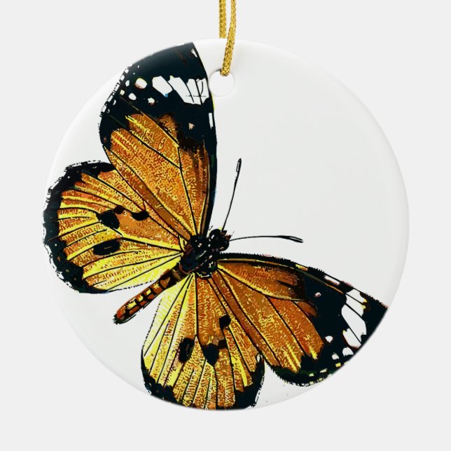 Butterfly Ceramic Tree Decoration (Front)