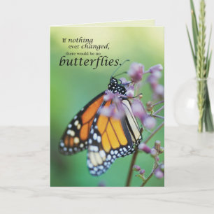 Butterfly Changes Thinking of You Card