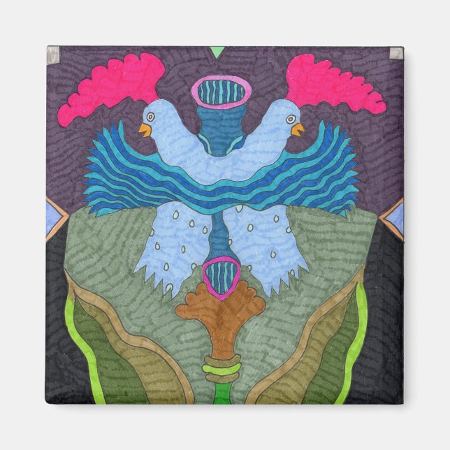 Butterfly--Chickens of the Sea Magnet (Front)