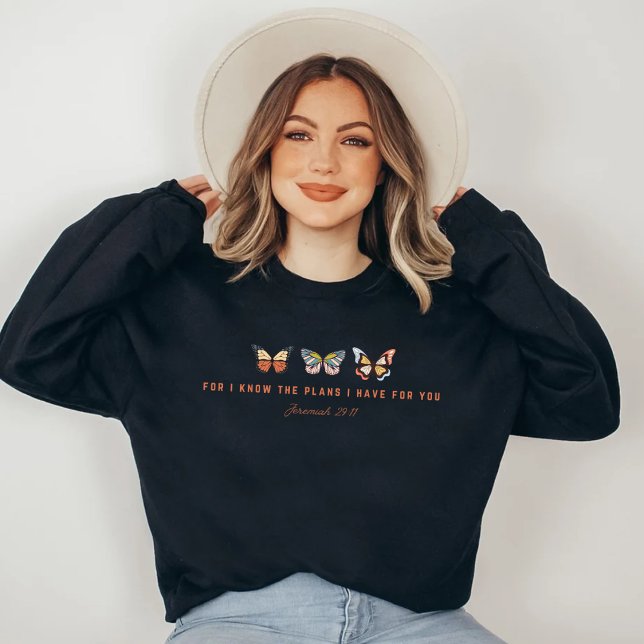 Butterfly Christian Sweatshirt (Creator Uploaded)