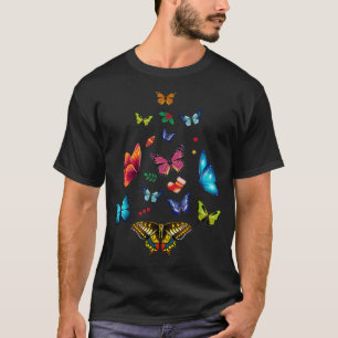 Butterfly Christmas Tree Lights Butterfly Women Gi T-Shirt