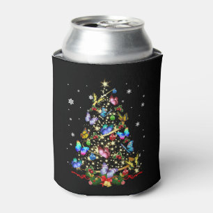 Butterfly Christmas Tree Lights Women Girls Xmas B Can Cooler